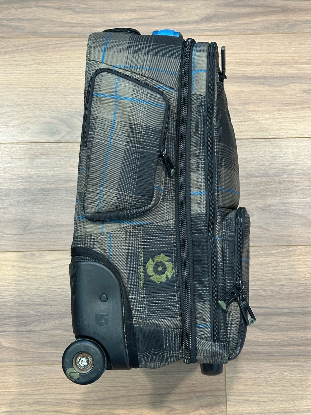 Burton Wheelie Flight Deck Carry-On Bag in Plaid - Picture 2 of 12